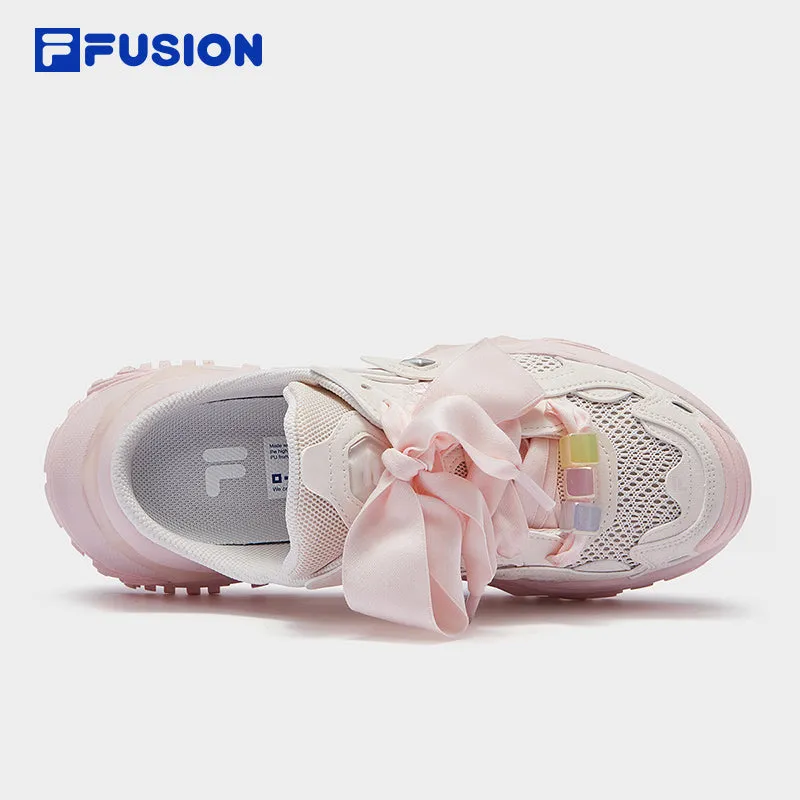 FILA FUSION BIANCO MULES Women Platform Shoes/Sneakers (Pink/ Grey / Purple)