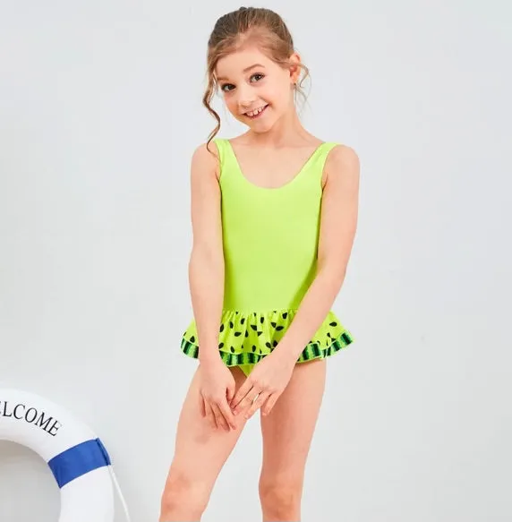 Girls Watermelon One Piece Swimwear - ONLY 4 LEFT !!!