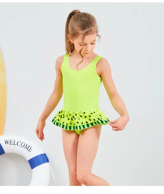 Girls Watermelon One Piece Swimwear - ONLY 4 LEFT !!!