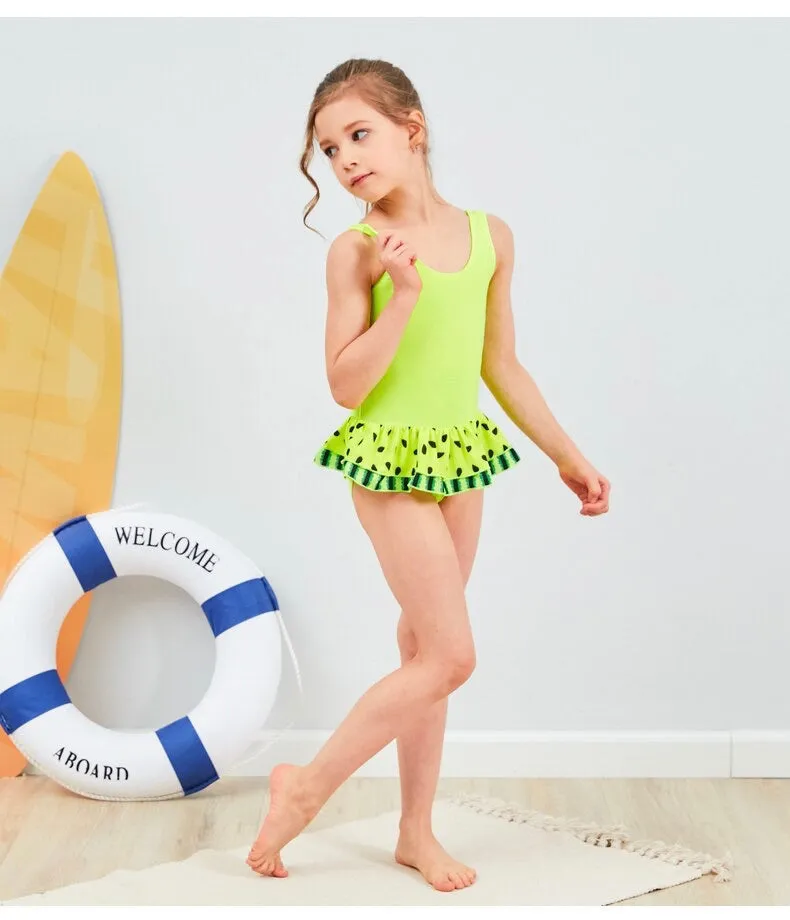 Girls Watermelon One Piece Swimwear - ONLY 4 LEFT !!!