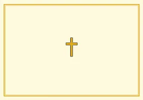 Gold Cross Note Cards