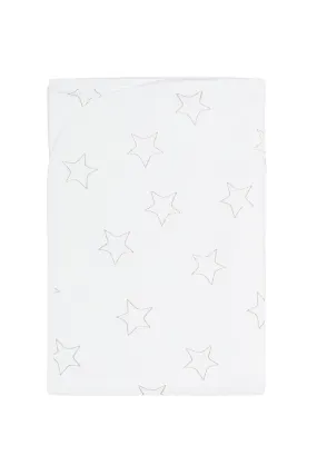 Grey Stars Print Blanket