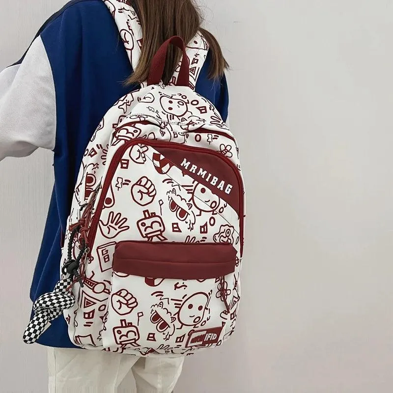 HBCB951 Cool Backpack - Graffiti Design Bookbag for Teens