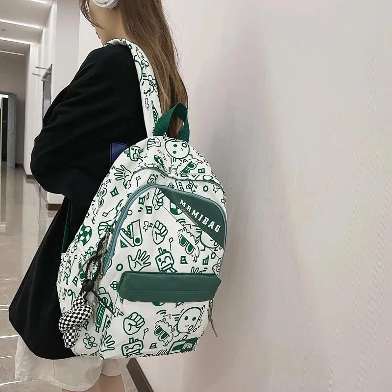 HBCB951 Cool Backpack - Graffiti Design Bookbag for Teens