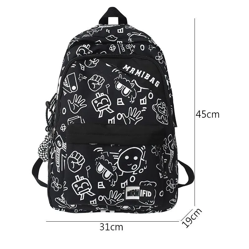 HBCB951 Cool Backpack - Graffiti Design Bookbag for Teens