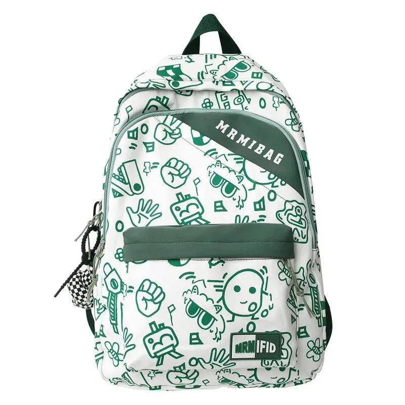 HBCB951 Cool Backpack - Graffiti Design Bookbag for Teens