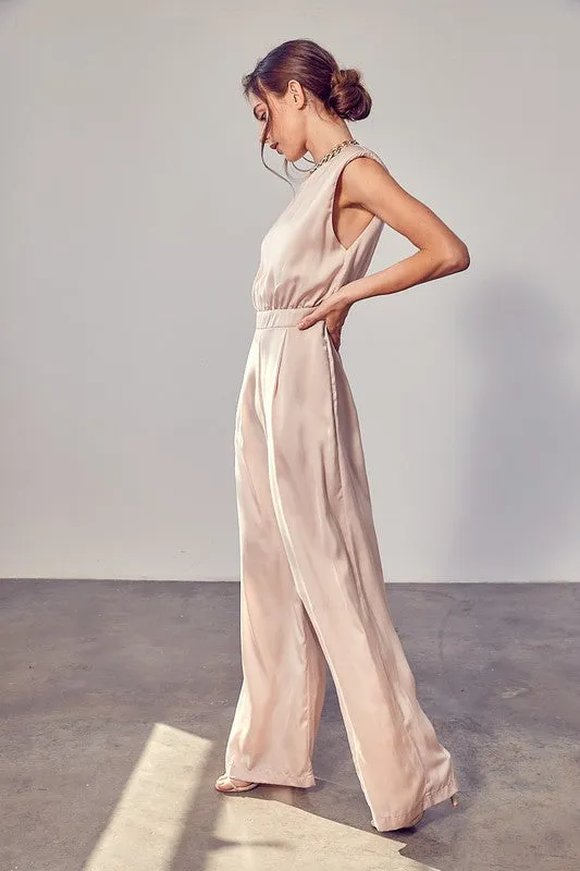 High Profile Satin Jumpsuit