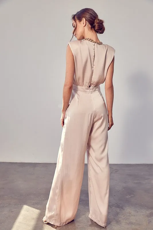 High Profile Satin Jumpsuit