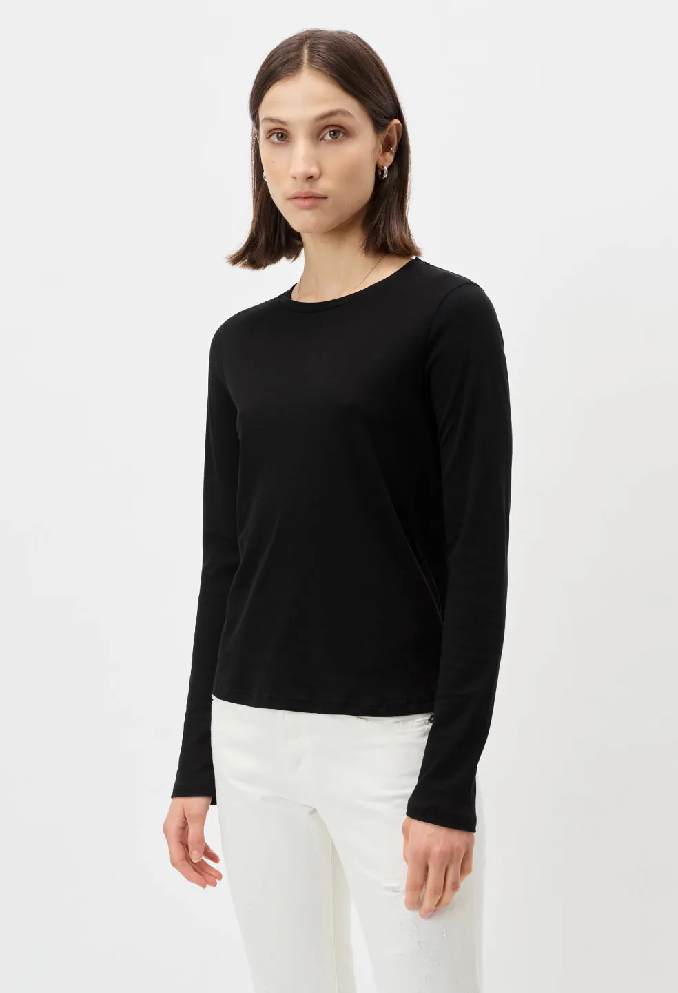 High Twist Cotton LS Classic Tee / Black