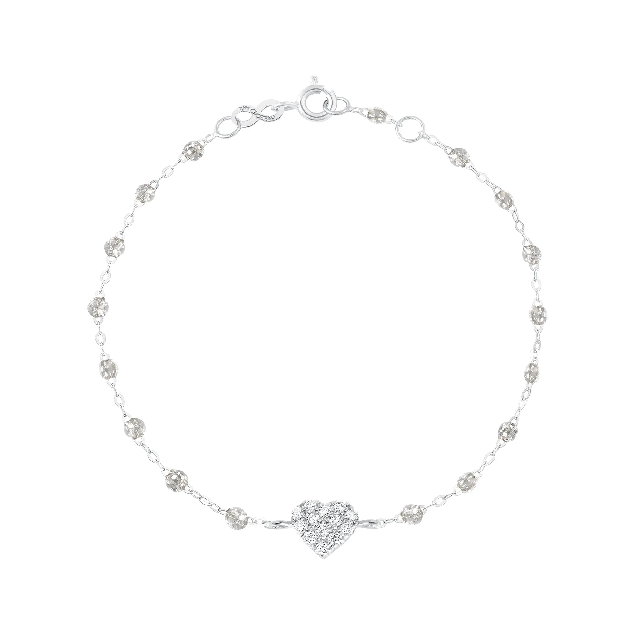 In Love Diamond Bracelet, Sparkle, White Gold, 6.7"