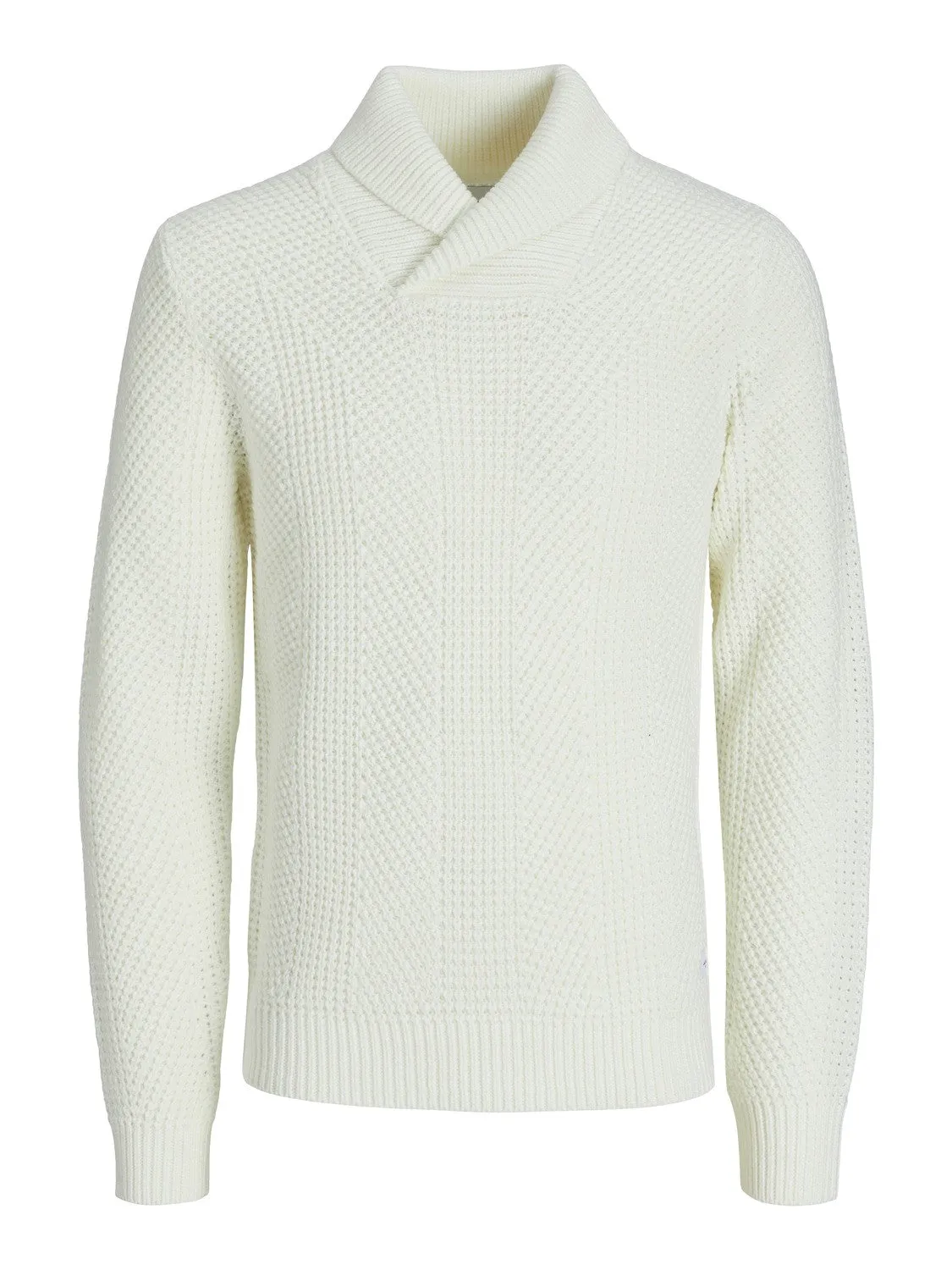 Jack & Jones Mens 'JJSTANDFORD' Shawl Neck Knit Jumper