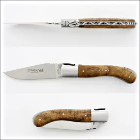 Laguiole Sport Classic Folding Knife Amboyna Burl