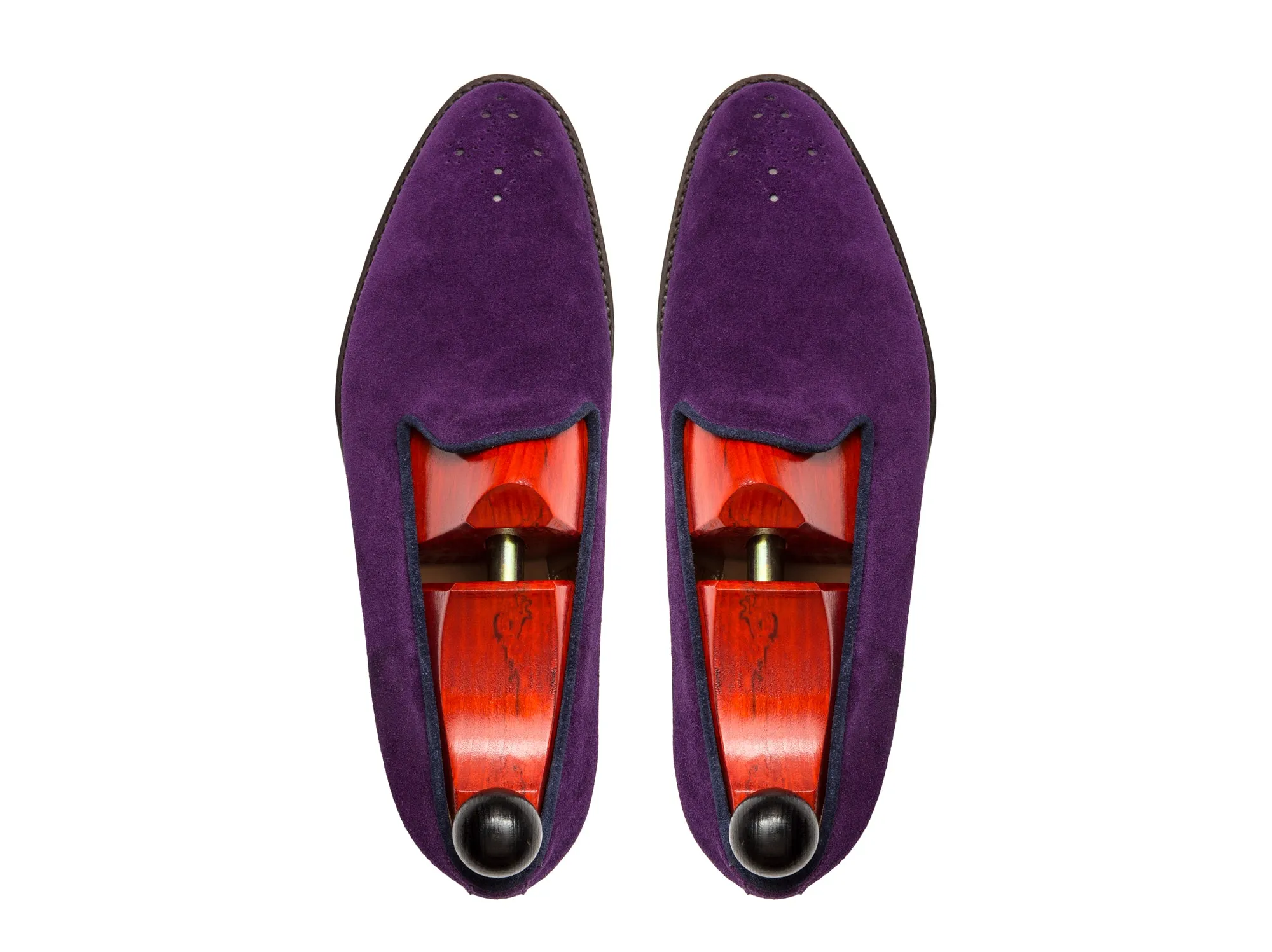 Laurelhurst - MTO - Purple Suede - TMG Last - Single Leather Sole