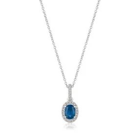 LeVian Sapphire and Diamond Necklace