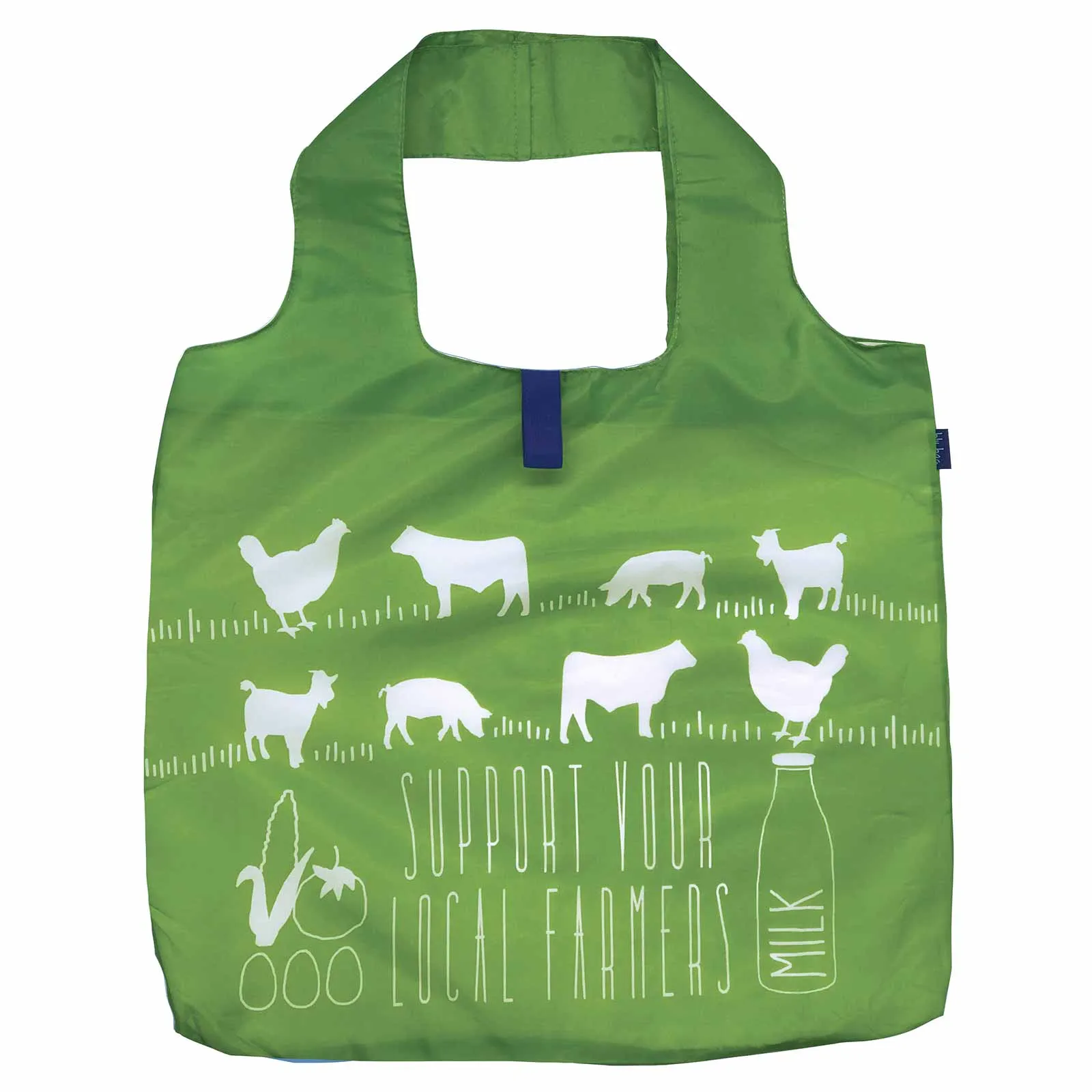 Local Farmers Blu Bag Reusable Shopping Tote - Machine Washable