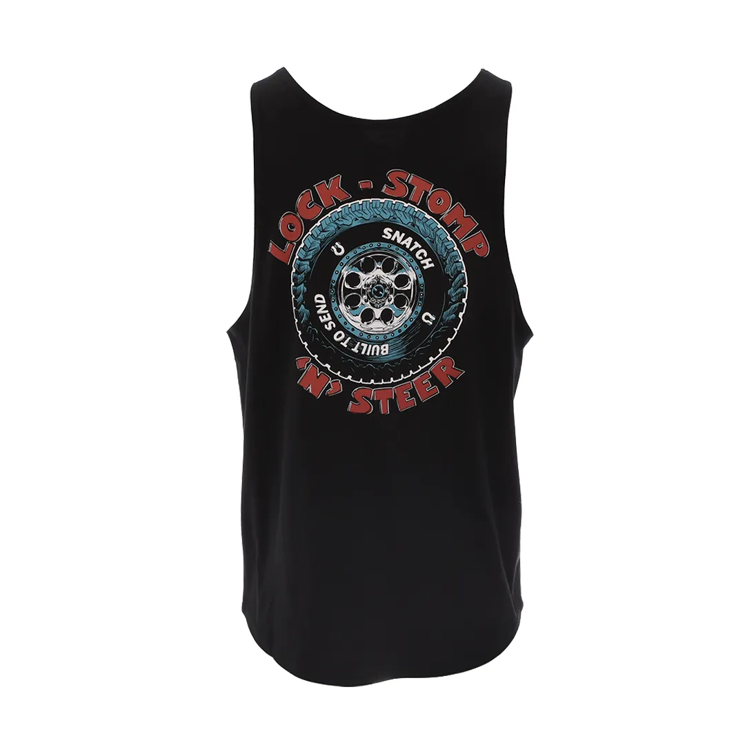 Lock Stomp N Steer Singlet Black - SM1102BK