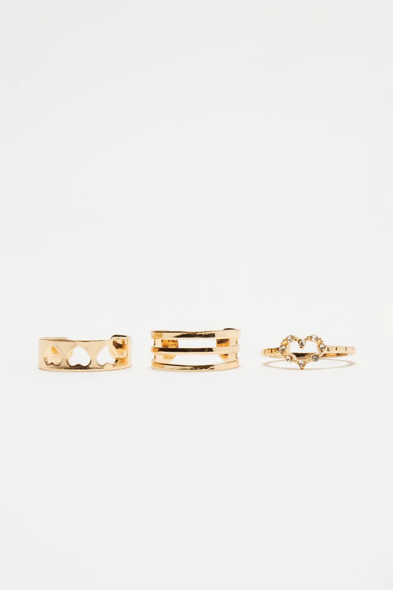 Love You Everyday Ring Set - Gold