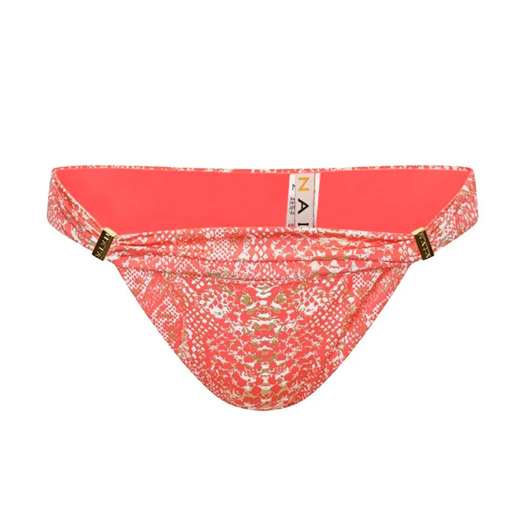 Maia Snake Sunkissed Coral Bikini Bottom