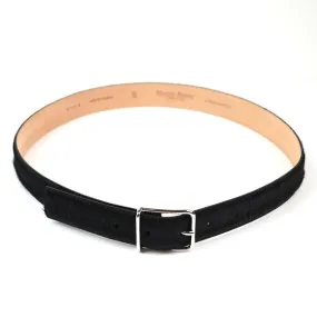 Maison Boinet - Classic Hair Calf Leather Belt - Black