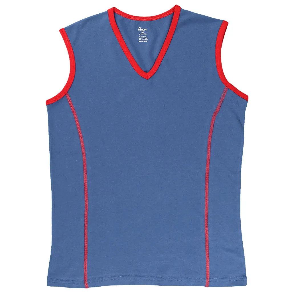 Men's colored sleeveless v-neck c.38-2