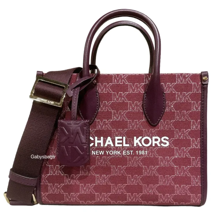 Michael Kors 'Mirella' Canvas & Leather Small Satchel | Brand New |