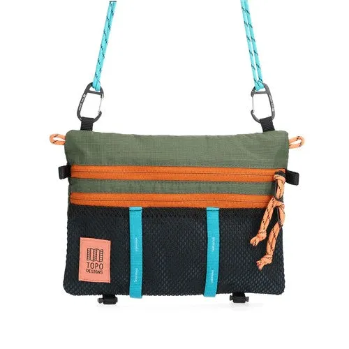 Mountain Accessory Shoulder Bag in Olive and Pond Blue