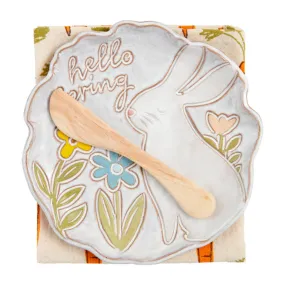 Mud Pie Bunny Appetizer Plate