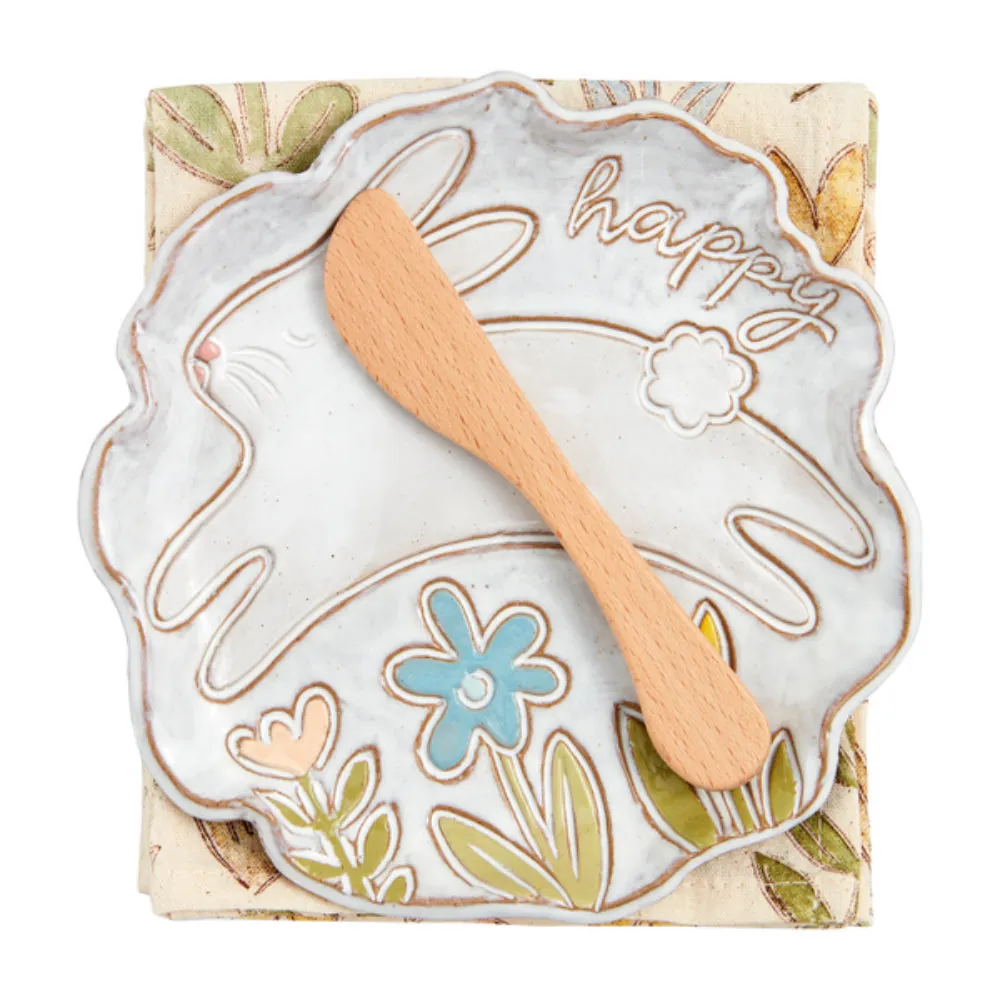 Mud Pie Bunny Appetizer Plate