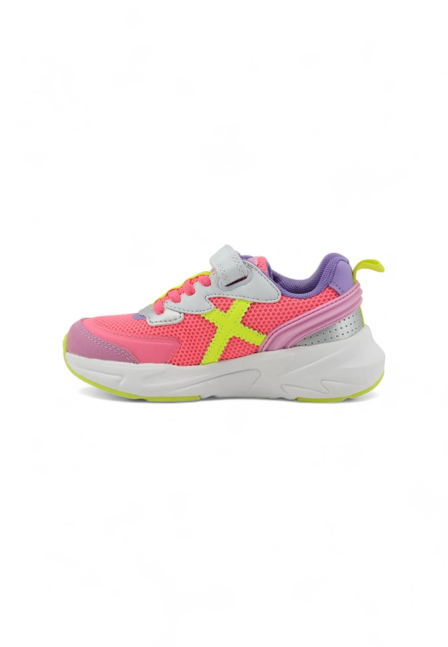 MUNICH Mini Track 87 Sneaker Bambino Fuxia Yellow Purple 8890087