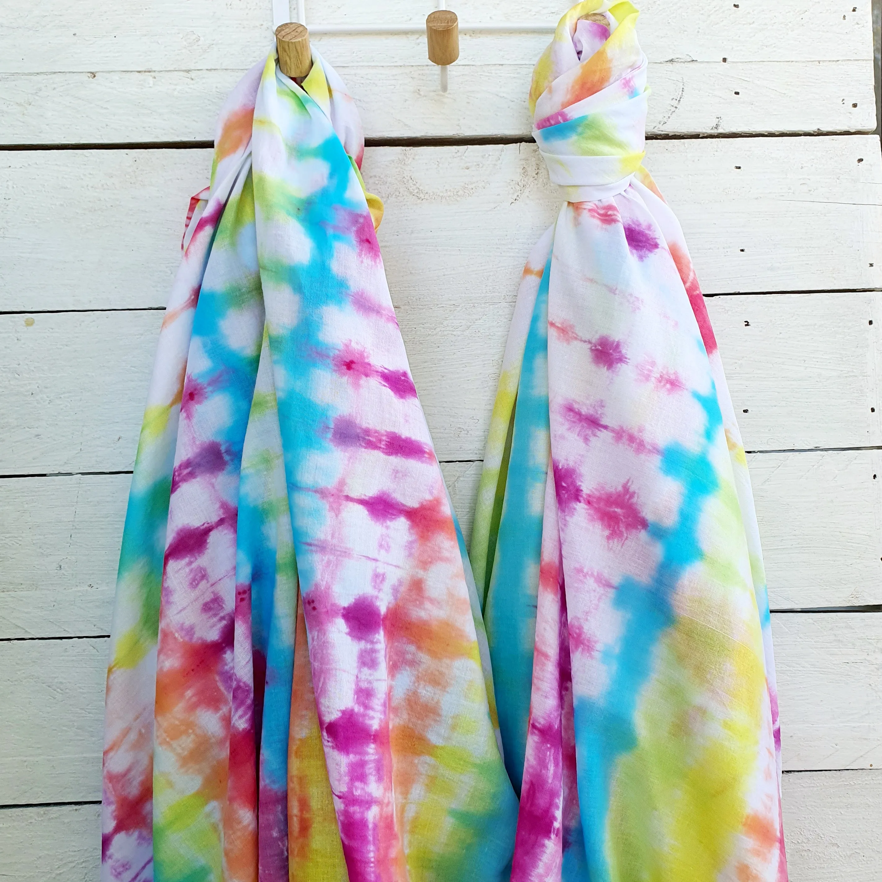 Muslin Swaddle - Hand Dyed - Rainbow - Extra Large