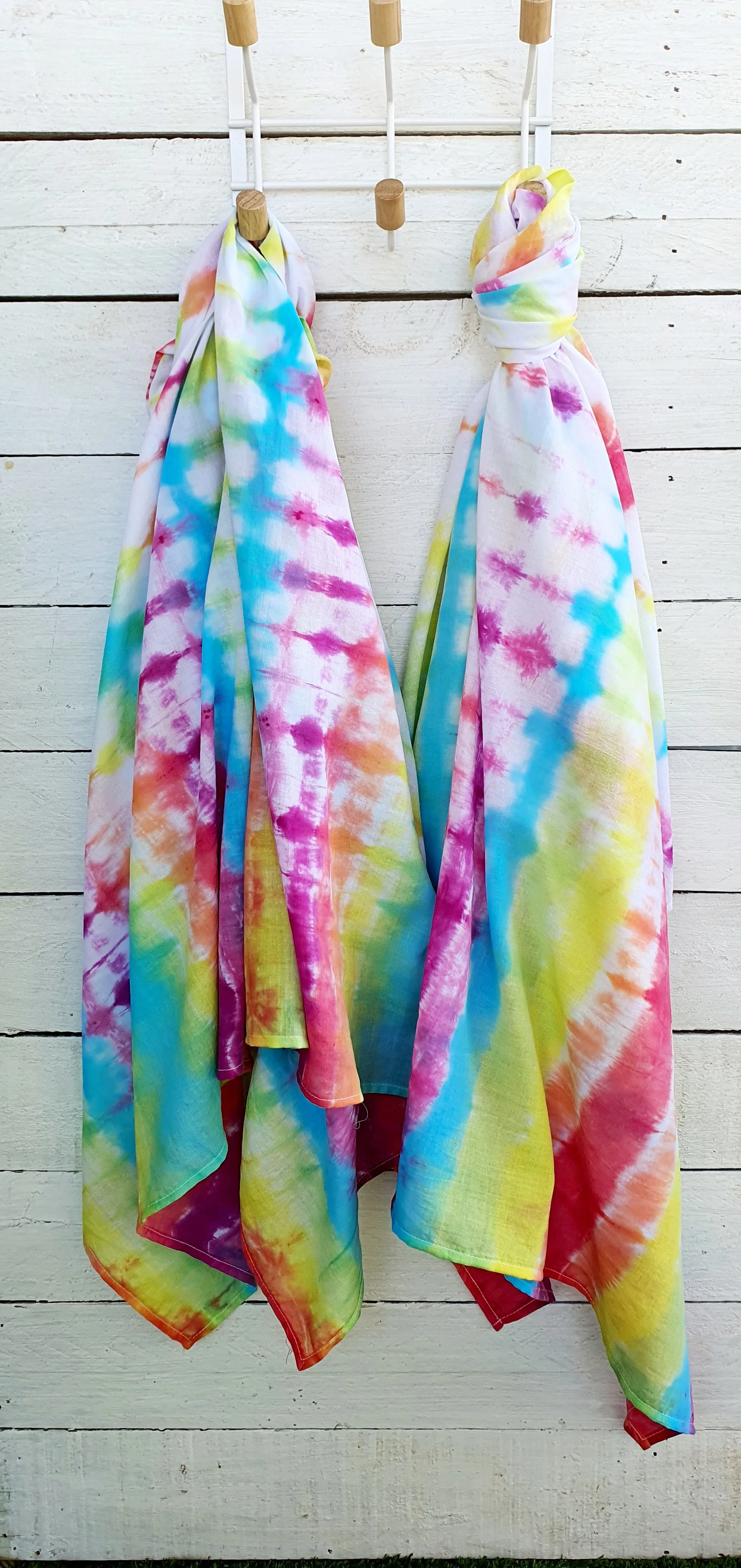 Muslin Swaddle - Hand Dyed - Rainbow - Extra Large