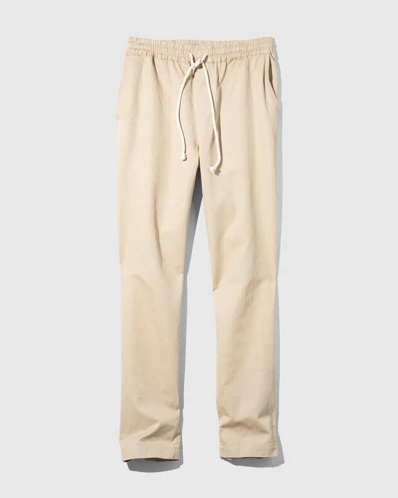 Natural Canvas Pull-On Chino