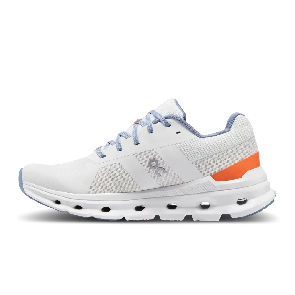 On Running Men's Cloudrunner Wide Shoes - Undyed White / Flame