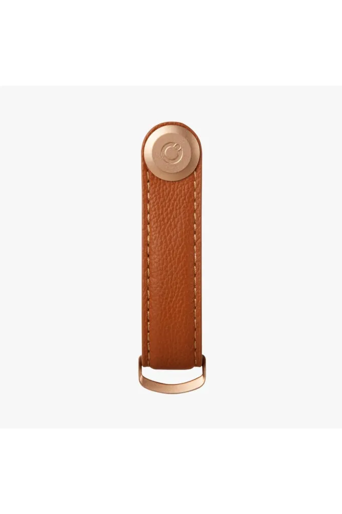 Orbit Key - Pebbled Leather Key Organiser - Amber