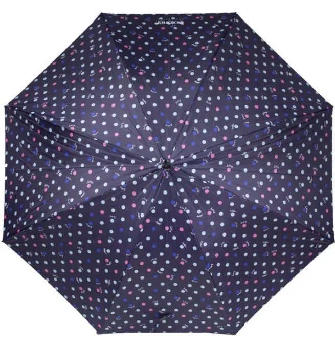 Parapluie Canne X-TRA Sec Isotoner 09457 Pois Hello