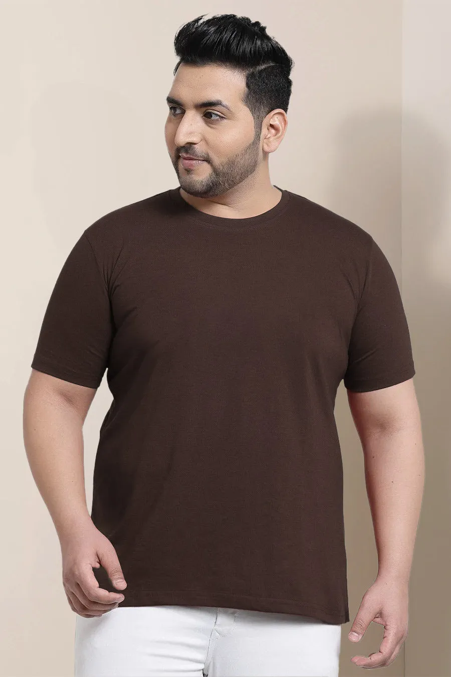 Plus Size - Coffee Brown - Classic Crew