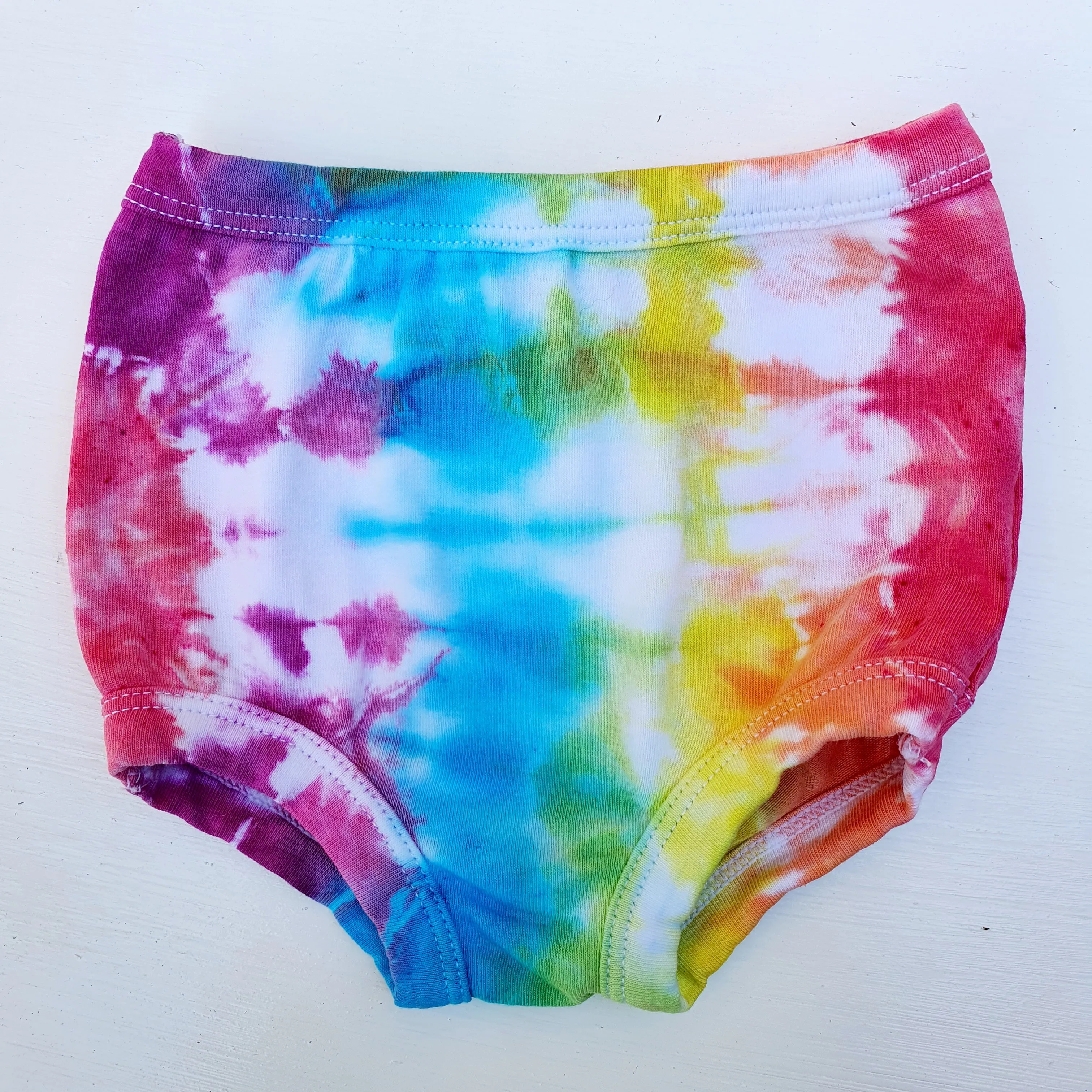 Rainbow Tie Dye Nappy Covers - Bloomers