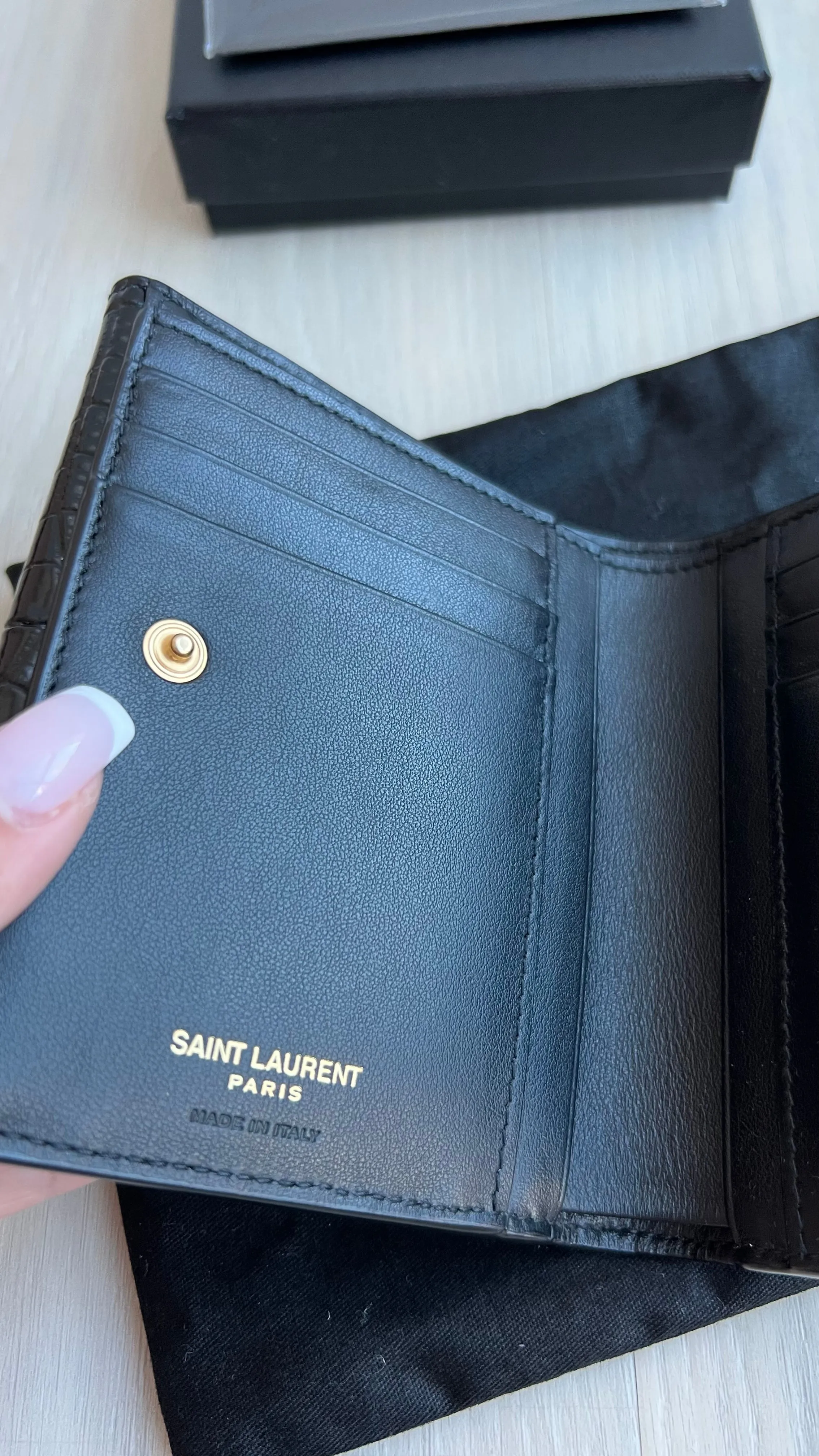 Saint Laurent Uptown Compact Wallet