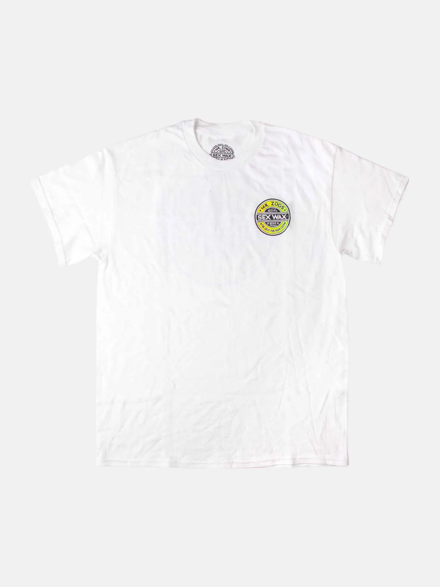 Sex Wax Fade Yellow Green Tee - White