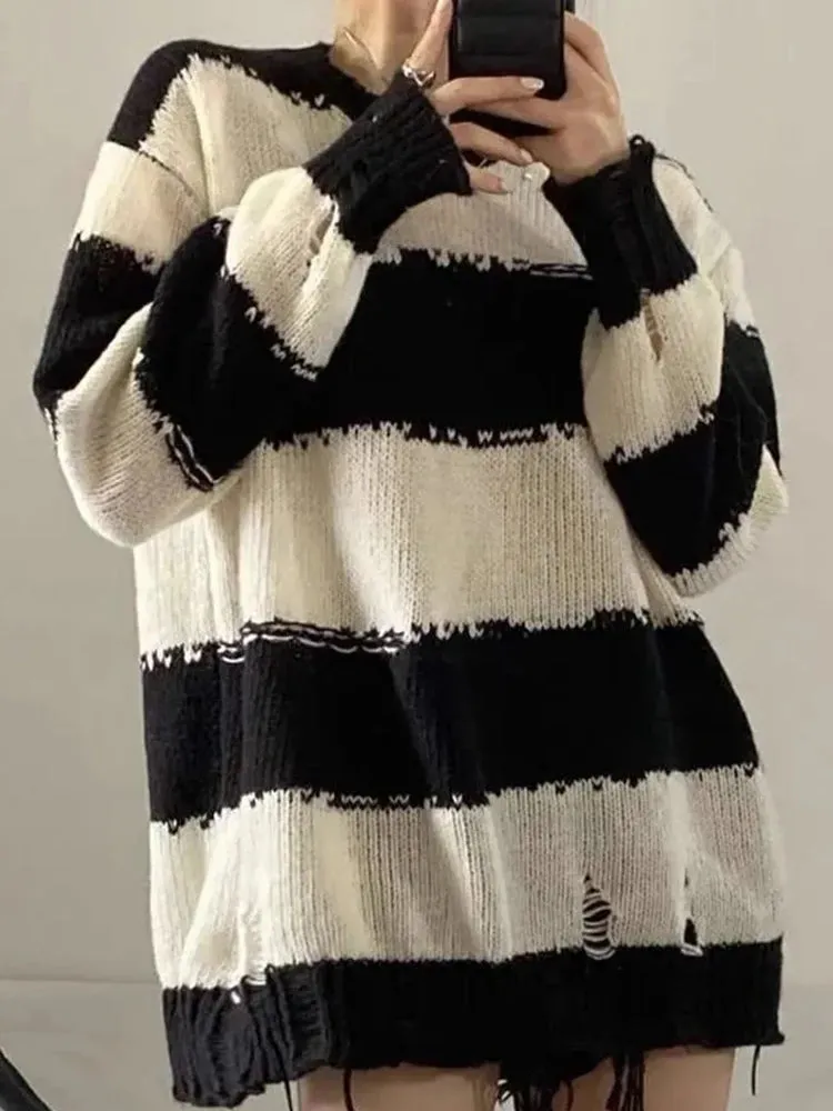 Striped Knitted Sweater