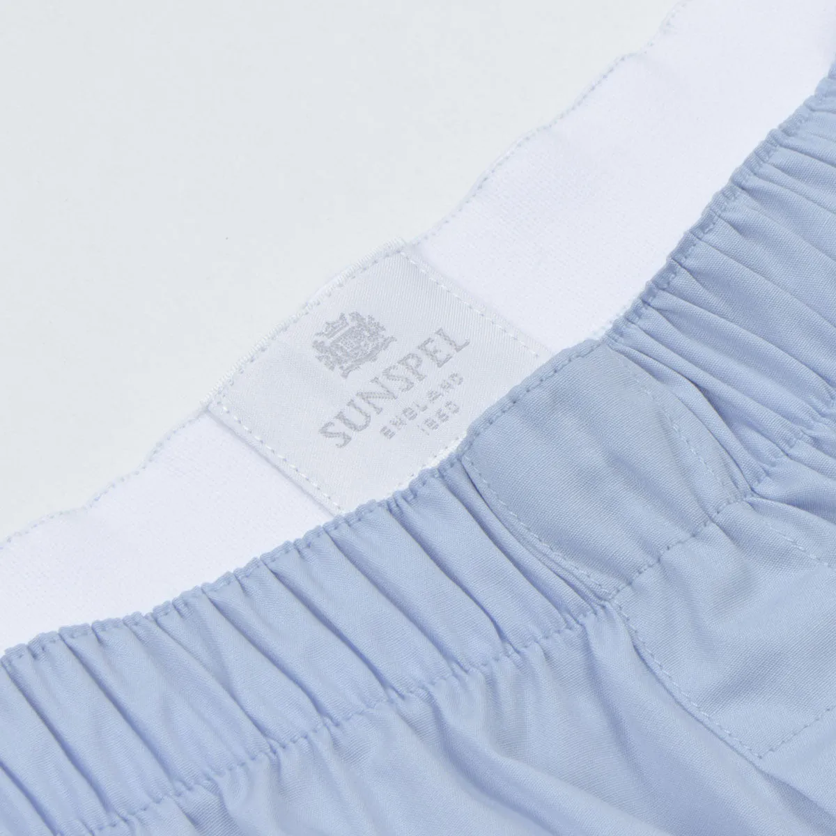 Sunspel - Classic Boxer Shorts - Light Blue