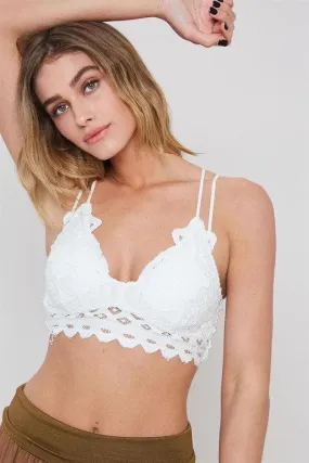 Sydney Lace Bralette - White