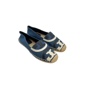 Tory Burch Poppy Denim Espadrille Flats | Like New |