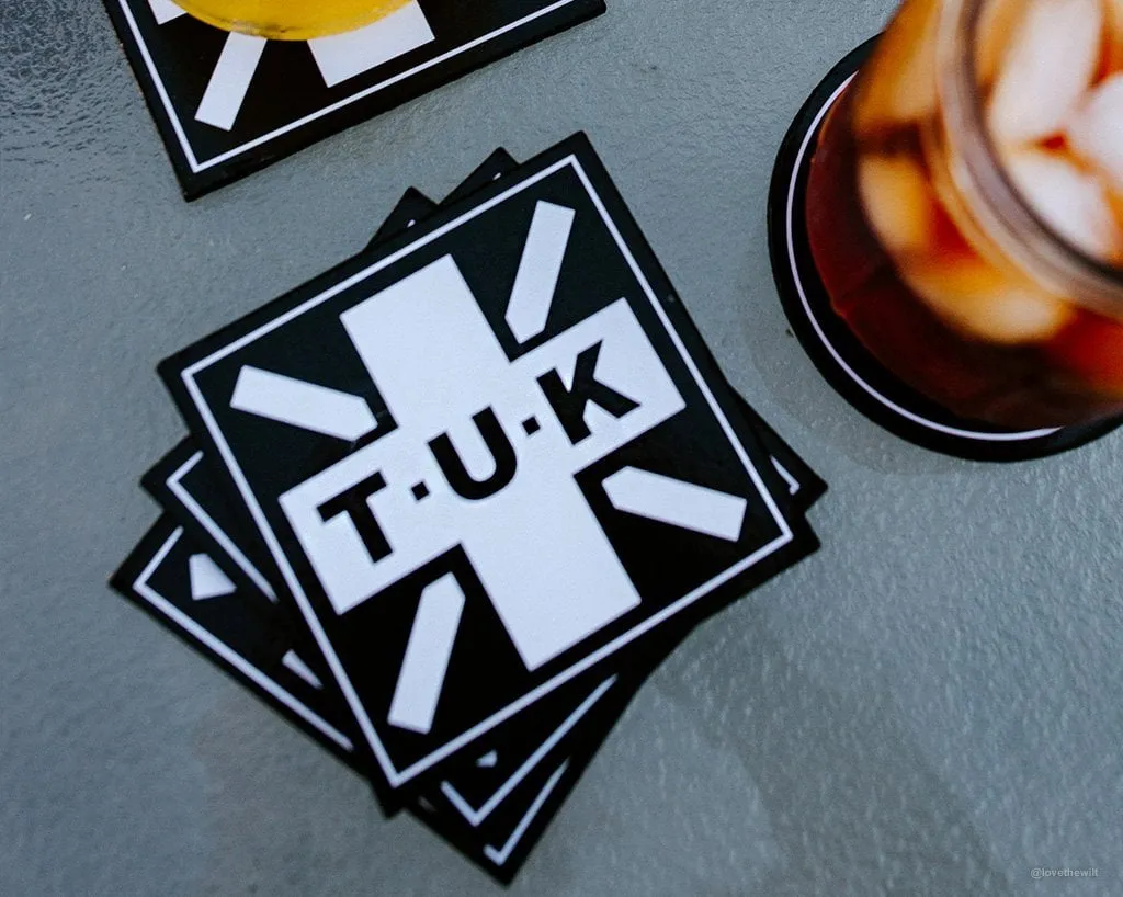 T.U.K. Square Logo Coaster 4-Pack