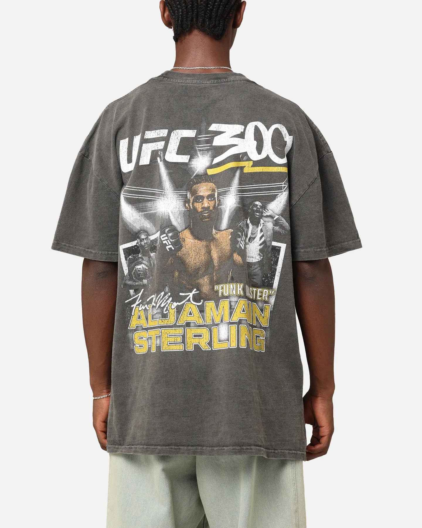 UFC By Culture Kings Aljamain Sterling 300 Heavyweight T-Shirt Black Wash