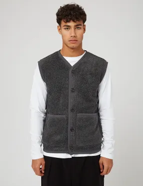 Universal Works Lancaster Gilet (Mountain Fleece) - Grey