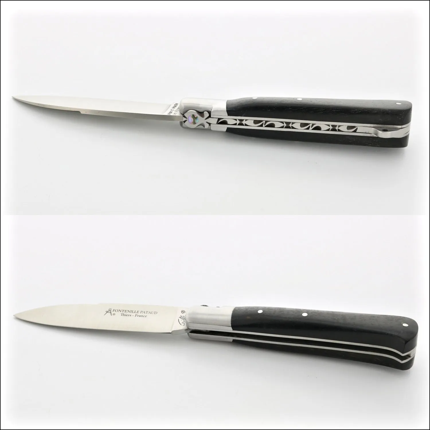 Yssingeaux 11 cm Classic Pocket Knife - Ebony Handle