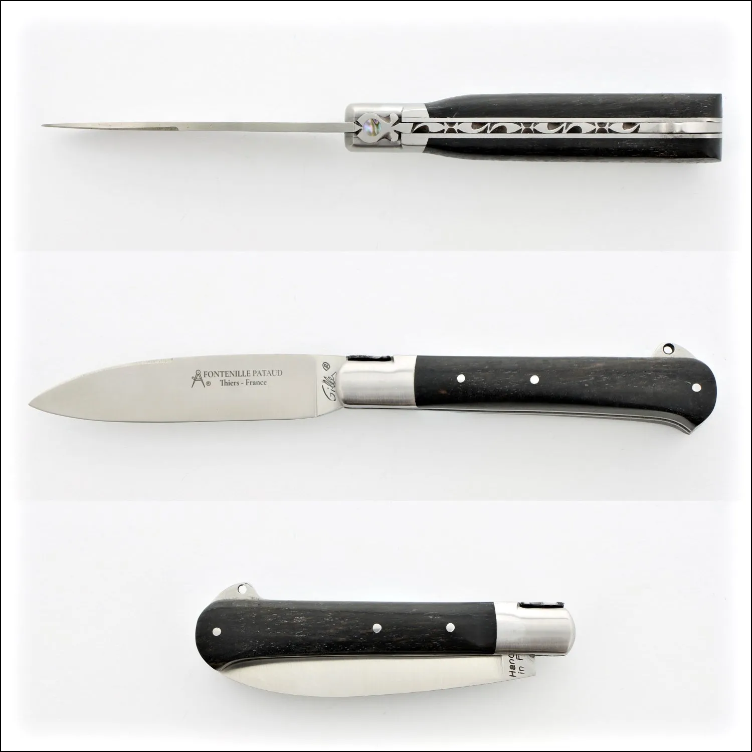 Yssingeaux 11 cm Classic Pocket Knife - Ebony Handle